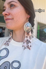 Load image into Gallery viewer, Vintage Western Earrings | Handmade Cowgirl Statement Earrings
