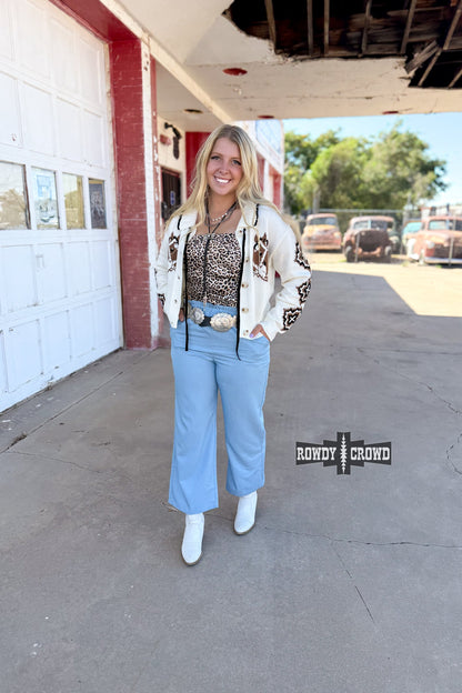 Ocean Breeze Pants | Western Cowgirl Flowy Wide Leg Pants