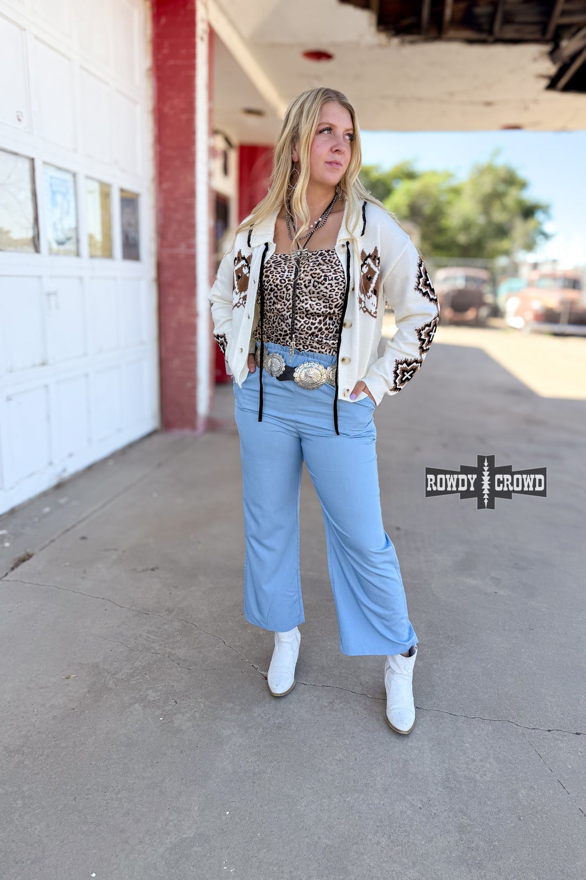 Ocean Breeze Pants | Western Cowgirl Flowy Wide Leg Pants