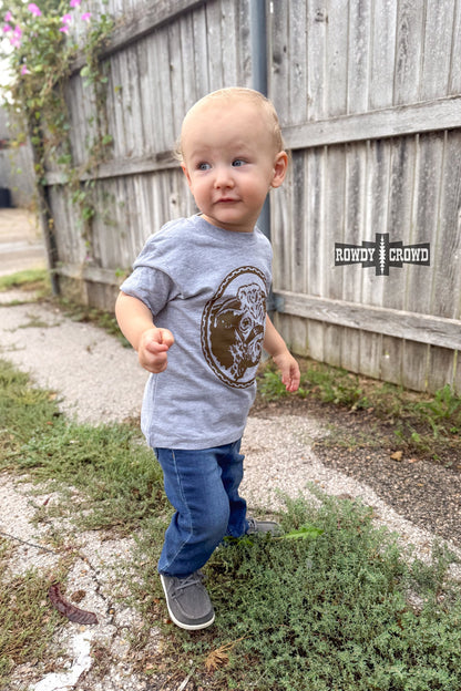 Kids Happy Hereford Tee - Brown