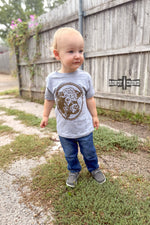 Load image into Gallery viewer, Kids Happy Hereford Tee - BROWN
