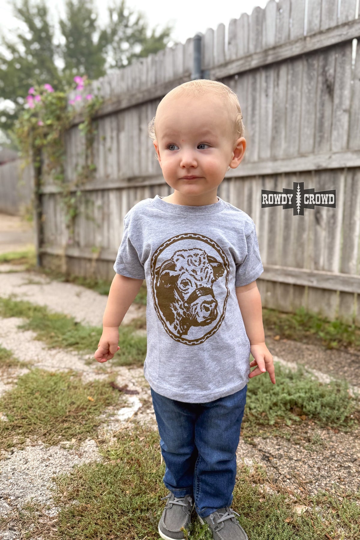 Kids Happy Hereford Tee - Brown
