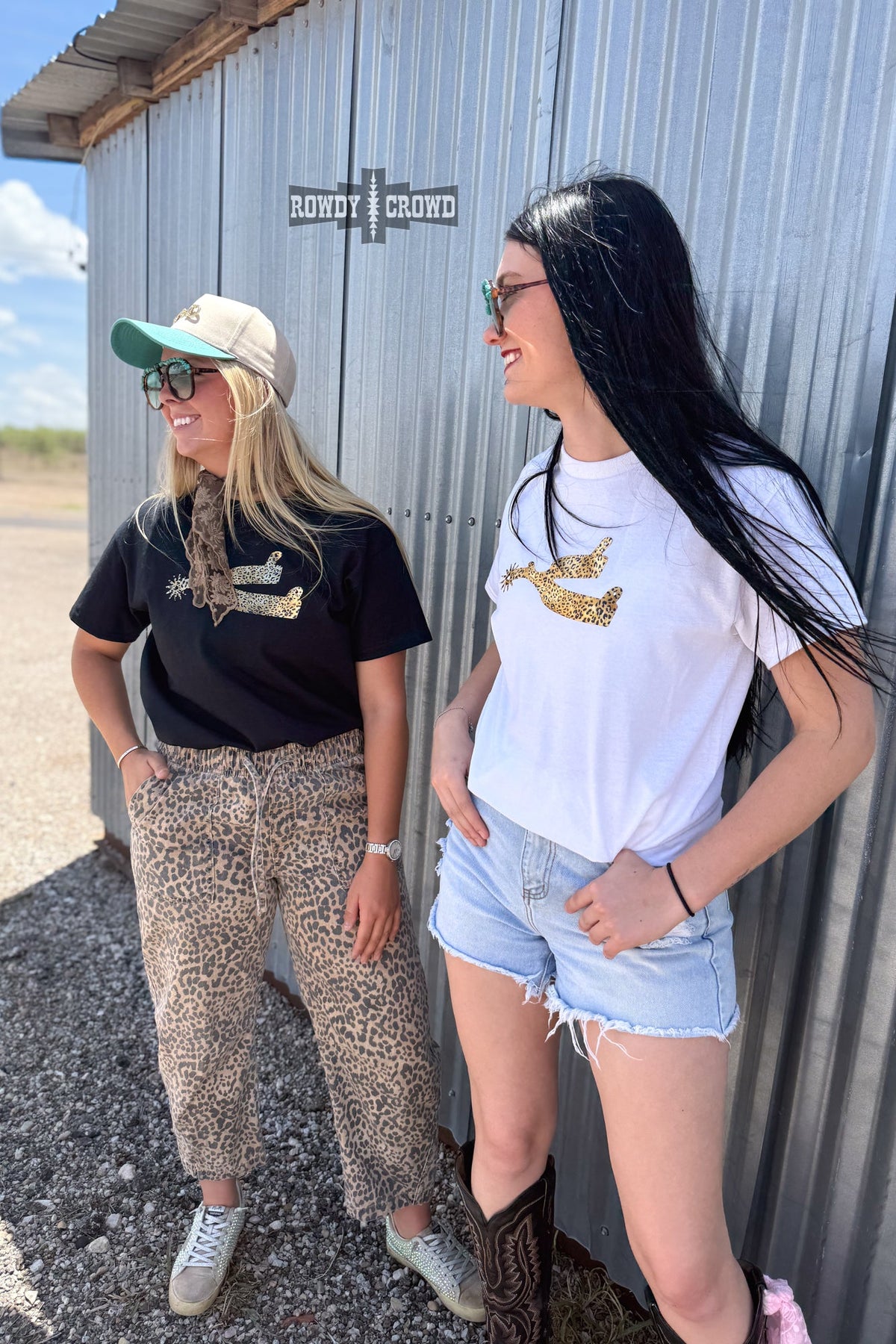 Leopard Spur Tee - White