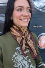 Load image into Gallery viewer, Blazing Saddles Wild Rag | Western Silk Scarf Cowgirl Accessory
