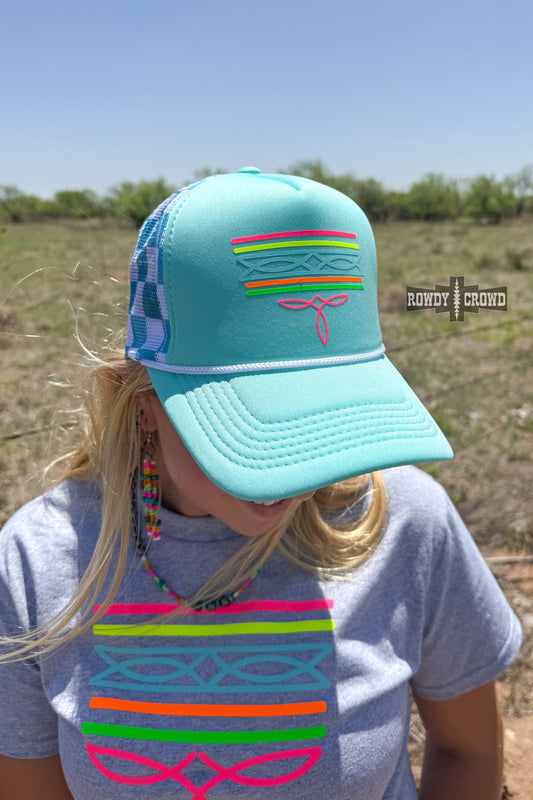 Neon Boot Stitch Cap