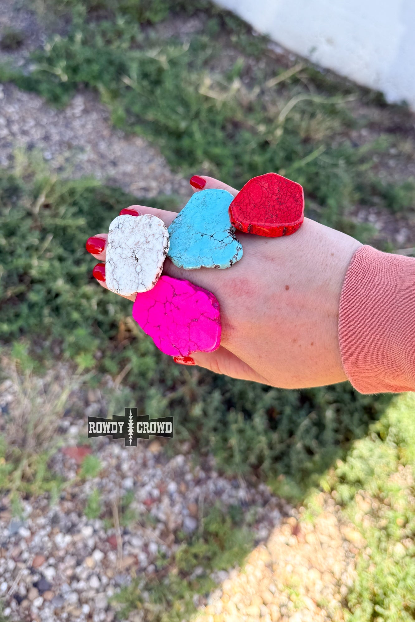 Rock Scarf Slides | Western Cowgirl Stone Scarf Slide Hair Accessory