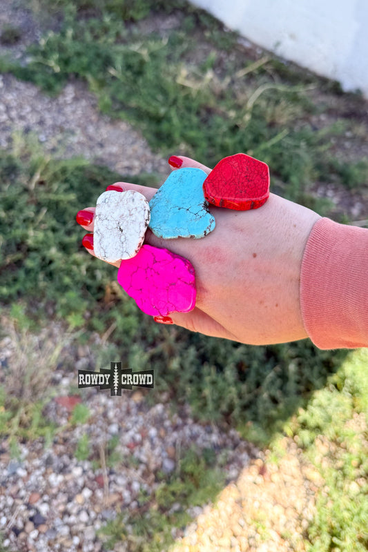 Rock Scarf Slides | Western Cowgirl Stone Scarf Slide Hair Accessory