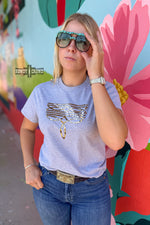 Load image into Gallery viewer, Leopard Boot Stitch Tee
