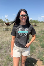 Load image into Gallery viewer, TURQUOISE Lucky Rodeo Tee
