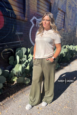 Load image into Gallery viewer, Texline Olive Trousers
