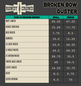 Broken Bow Duster