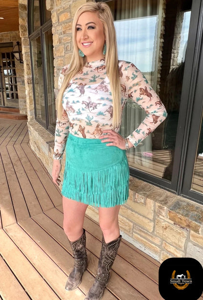 Chisolm Trail Mesh Top