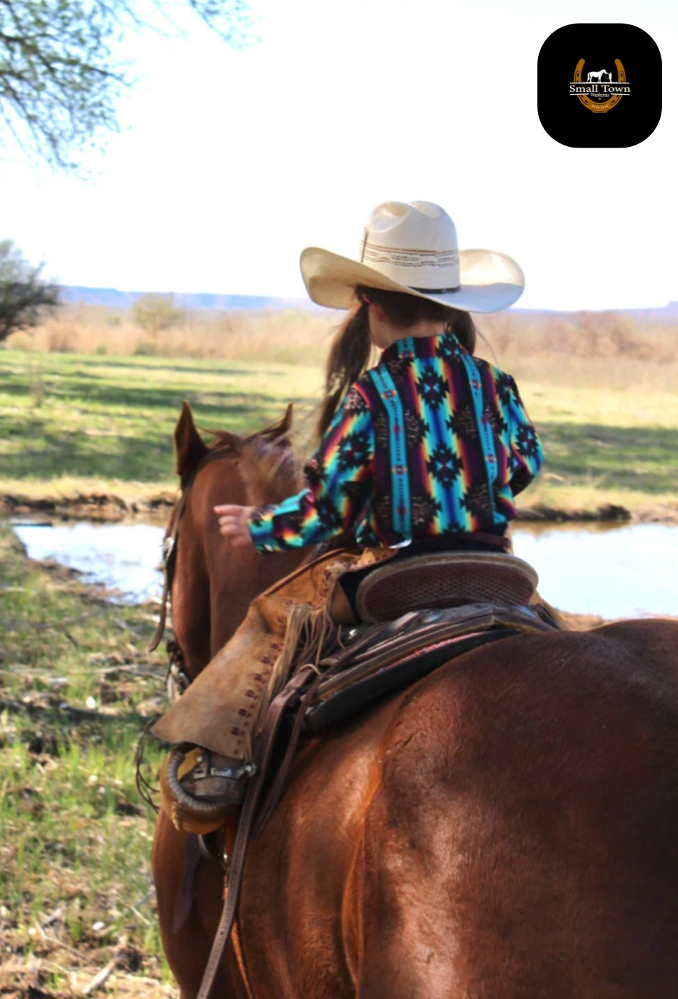 Born To Stand Out Pearl Snap | Western Kids Cheetah Aztec Pink Button-Up Pearl Snap