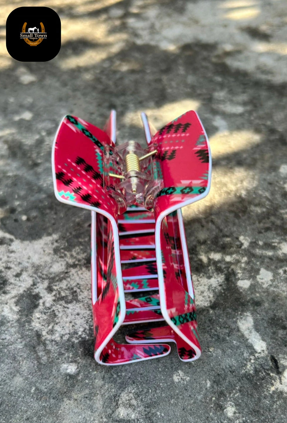 Blushin' Babe Hair Clip | Western Cowgirl Pink Turquoise Hair Clip