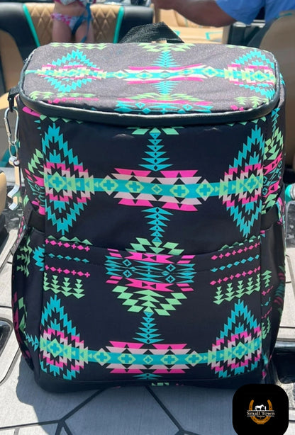 Northern Lights Cooler Backpack | Western Cowgirl Insulated Cooler Backpack