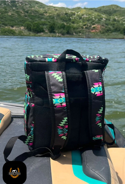 Northern Lights Cooler Backpack | Western Cowgirl Insulated Cooler Backpack