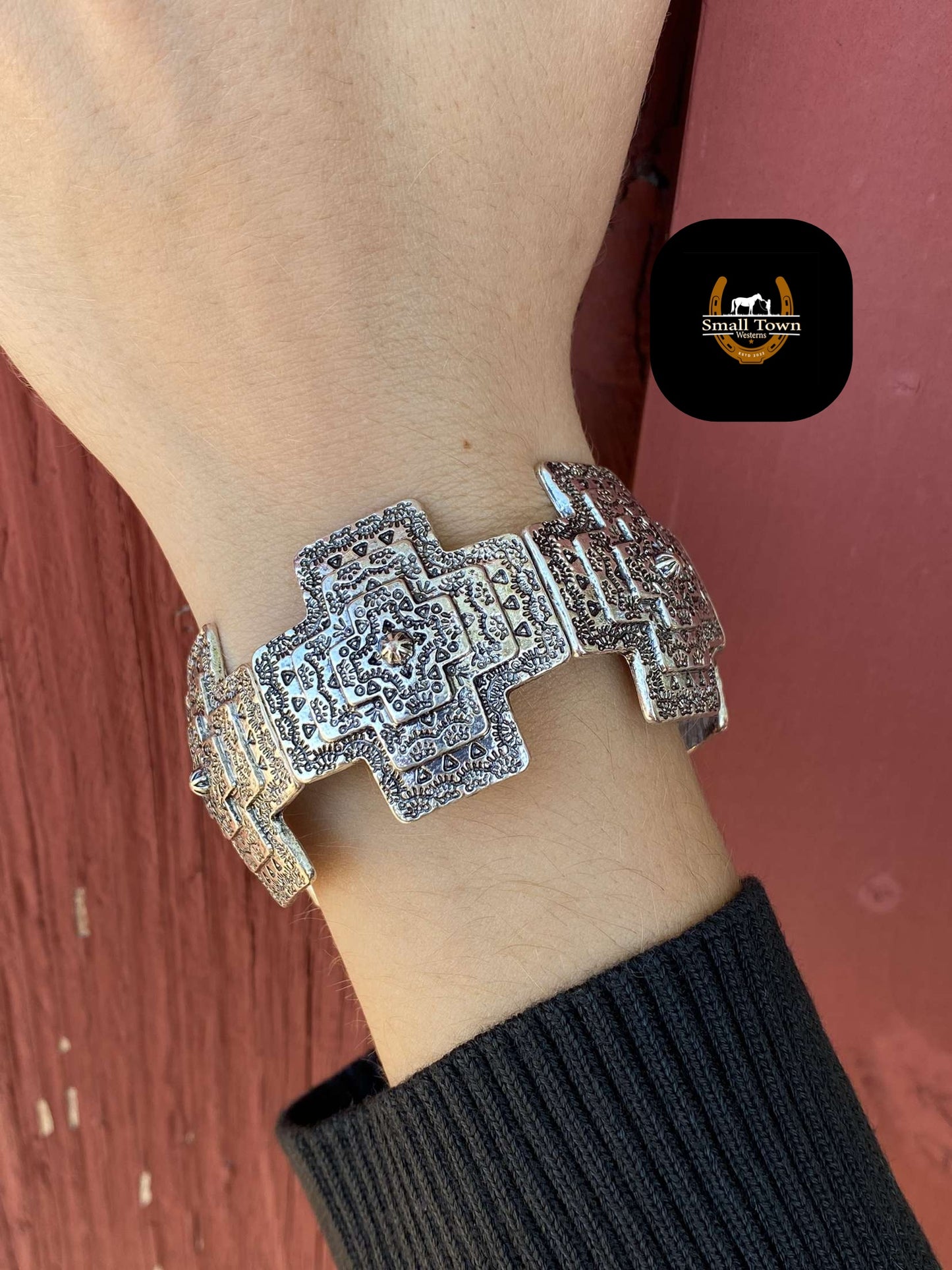 Cross Concho Bracelet