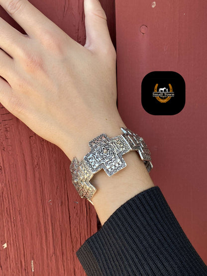 Cross Concho Bracelet