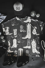 Load image into Gallery viewer, Scootin Boogie Oversized Tee | Western Cowgirl Oversized Graphic Tee
