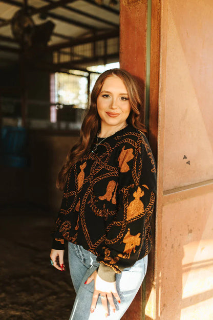 Copper Cowboy Sweater