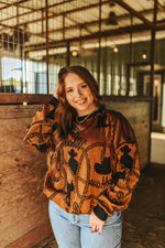 Load image into Gallery viewer, Copper Cowboy Sweater
