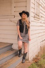 Load image into Gallery viewer, Cosmic Cowtown Dress | Western Print Cowgirl Mesh T-Shirt Dress
