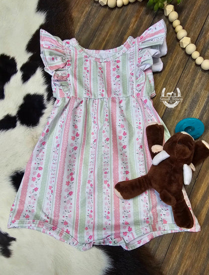 Rowdy Romper / Girls Adorable Western Print