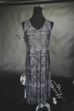 Load image into Gallery viewer, Thank You Mesh Dress - Cowboy Print | Western Cowgirl Mesh Maxi Dress Plus Size

