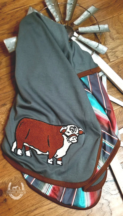 He's Bluffin Blanket | Western Cowgirl Soft Sherpa Blanket