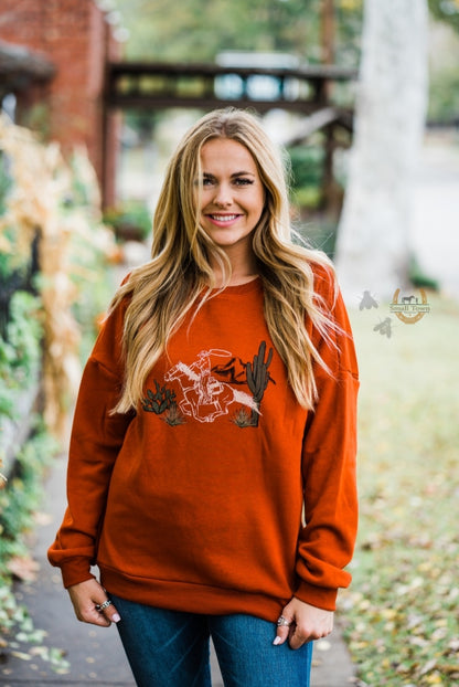 Western Way Of Life Sweatshirt | Western Cowgirl Oversized Soft Sweatshirt