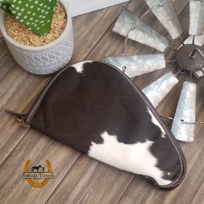 Cowhide Gun Case | Western Cotton Cowhide Pistol Case