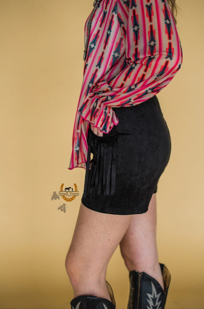San Angelo Suede Shorts