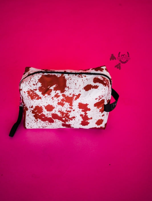 Hide Your Crazy Brown Traveler | Western Cowhide Brown Print Travel Bag