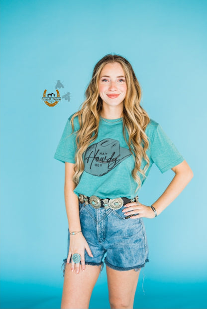 Hay Howdy Hey Bling Tee