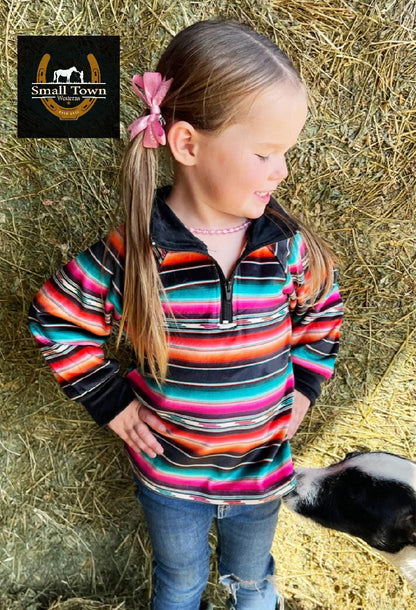 Wild Child Pullover | Western Kids Soft Pullover Bold Print