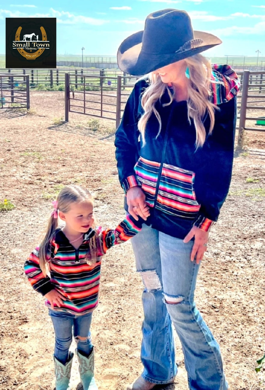 Wild Child Pullover | Western Kids Soft Pullover Bold Print