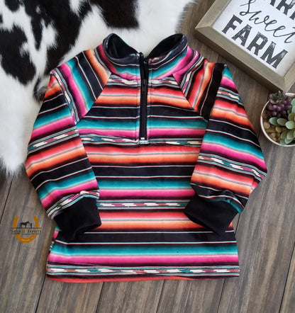Wild Child Pullover | Western Kids Soft Pullover Bold Print