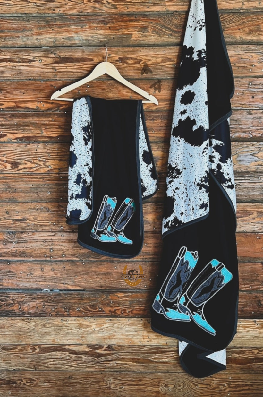 Walk It Out Blanket | Western Cowgirl Soft Sherpa Blanket