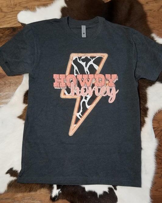 Howdy Honey Tee | Western Cowgirl Graphic Tee