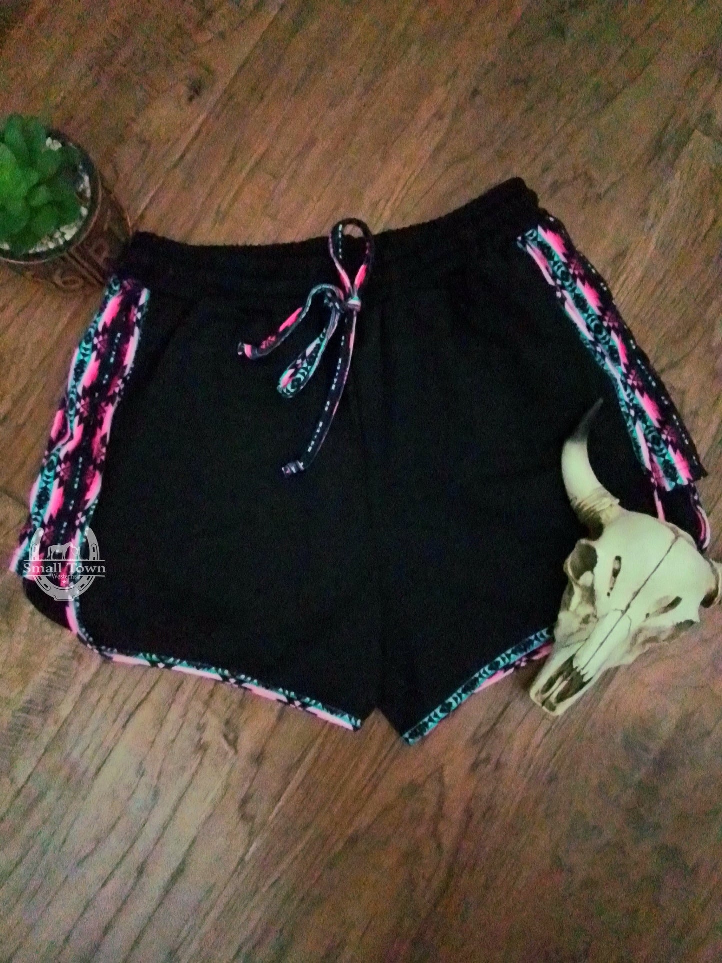 Risky Business Shorts | Western Aztec Cowgirl Shorts with Pockets