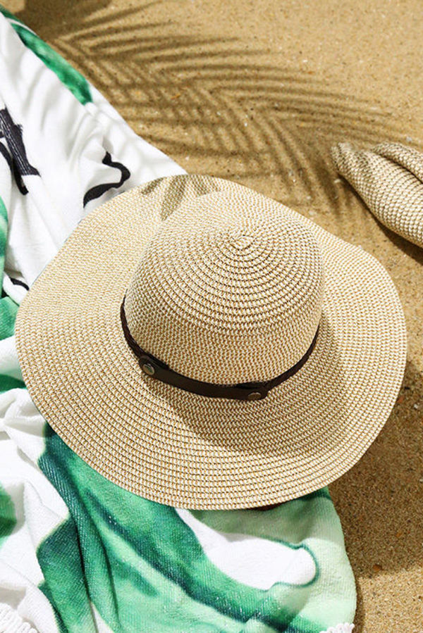Woven Sun Hat | Western Cowgirl Foldable Sun Hat One Size