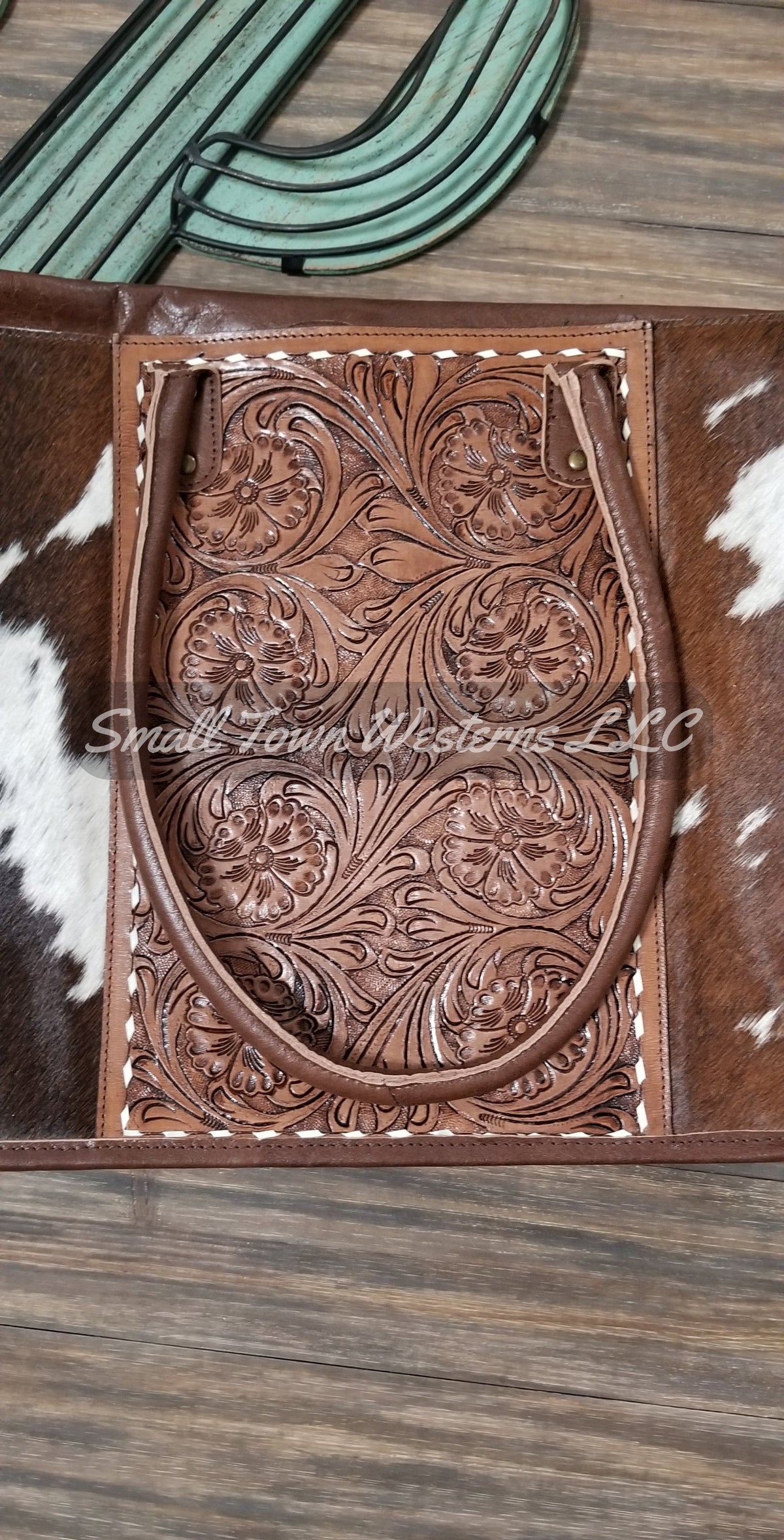 Down To Business Tote | Western Cowgirl Tooled Leather Cowhide Tote Purse