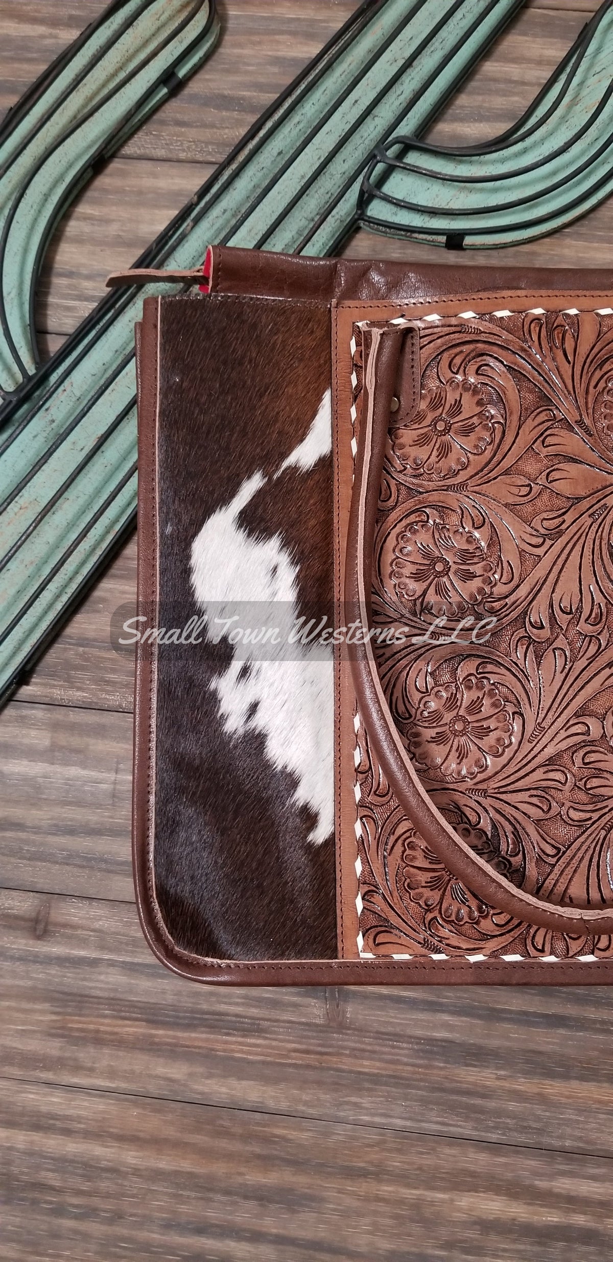 Down To Business Tote | Western Cowgirl Tooled Leather Cowhide Tote Purse