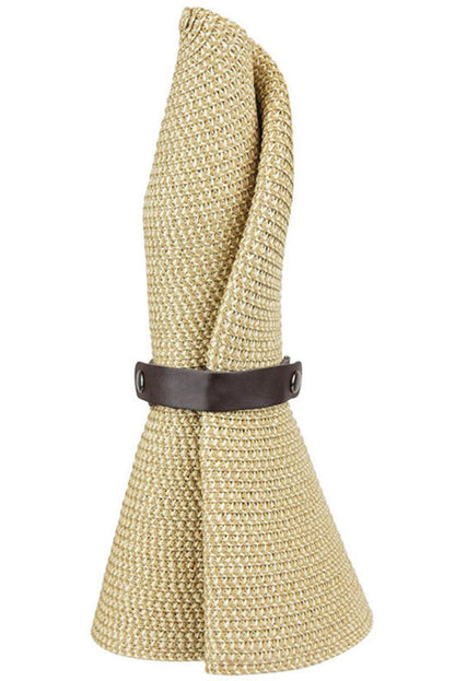 Woven Sun Hat | Western Cowgirl Foldable Sun Hat One Size
