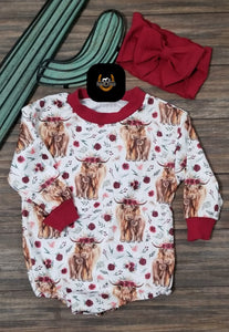 Highland Cow Onesie Set