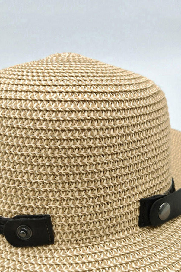 Woven Sun Hat | Western Cowgirl Foldable Sun Hat One Size
