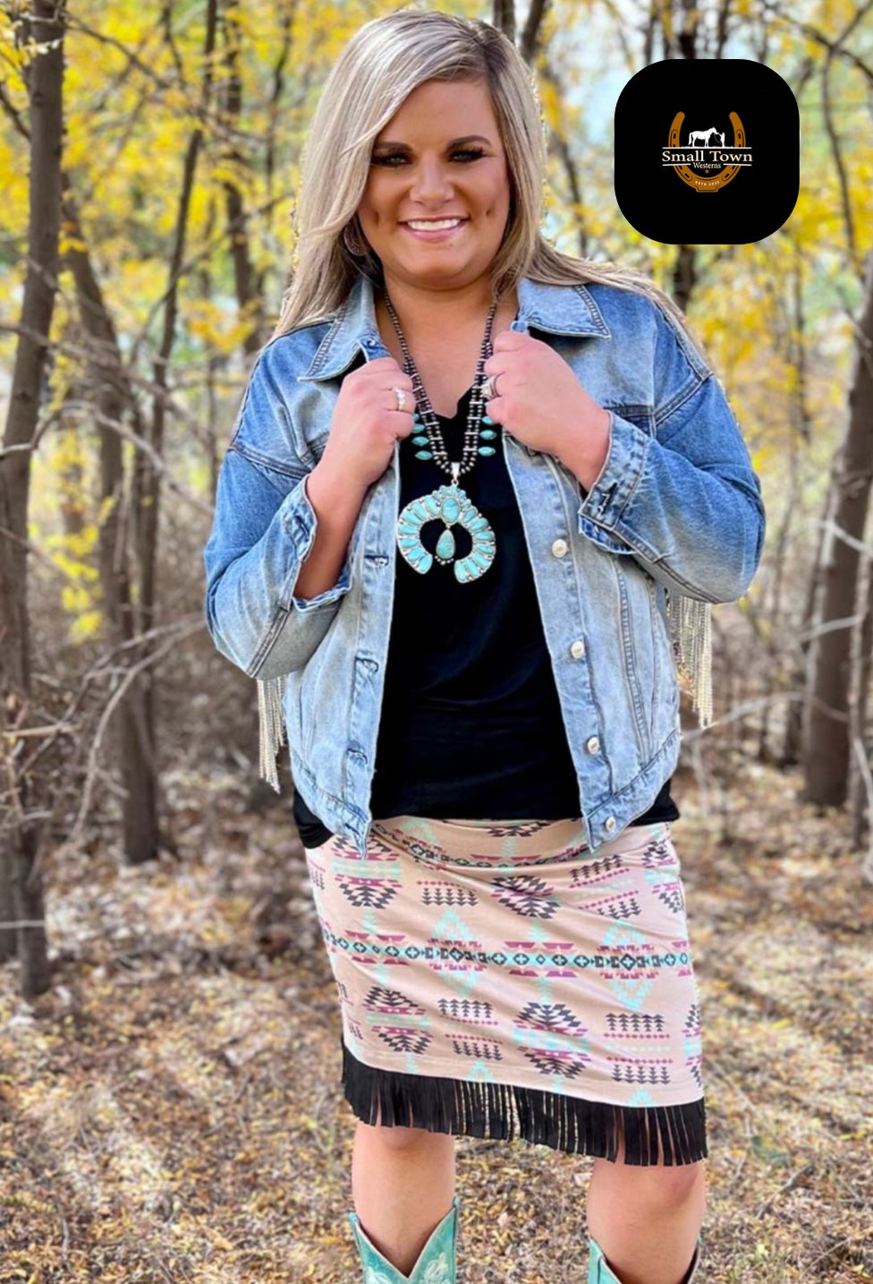 Cheyenne Skirt | Western Suede Fringe Cowgirl Mini Skirt