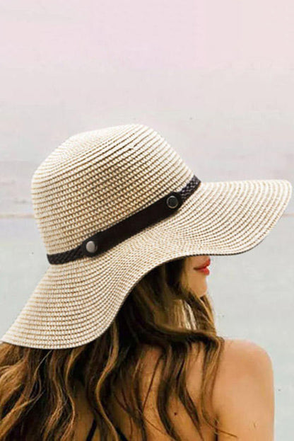 Woven Sun Hat | Western Cowgirl Foldable Sun Hat One Size